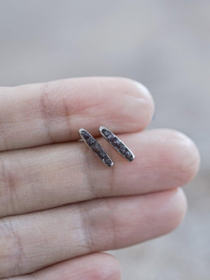 Rough Garnet Earrings with Hidden Gems - Gardens of the Sun | Ethical Jewelry