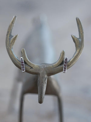 Rough Garnet Earrings with Hidden Gems - Gardens of the Sun | Ethical Jewelry