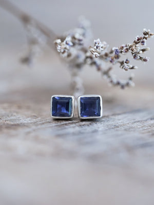 Iolite Earrings - Gardens of the Sun | Ethical Jewelry