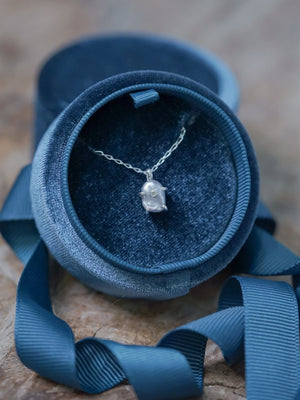 Keshi Pearl and Diamond Necklace - Gardens of the Sun | Ethical Jewelry