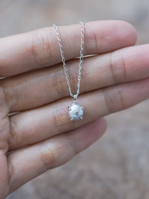 Keshi Pearl and Diamond Necklace - Gardens of the Sun | Ethical Jewelry