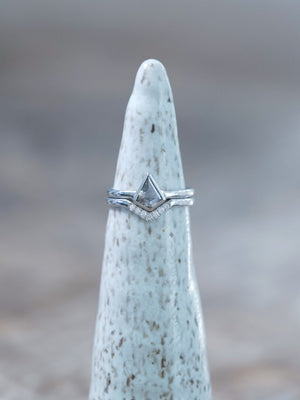 Kite Diamond Ring Set in White Gold - Gardens of the Sun | Ethical Jewelry