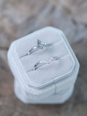 Kite Diamond Ring Set in White Gold - Gardens of the Sun | Ethical Jewelry