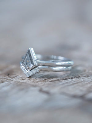 Kite Diamond Ring Set in White Gold - Gardens of the Sun | Ethical Jewelry