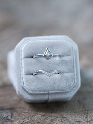Kite Diamond Ring Set in White Gold - Gardens of the Sun | Ethical Jewelry