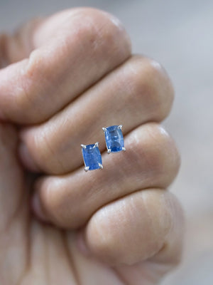 Kyanite Earrings - Gardens of the Sun | Ethical Jewelry