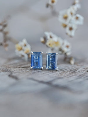 Kyanite Earrings - Gardens of the Sun | Ethical Jewelry