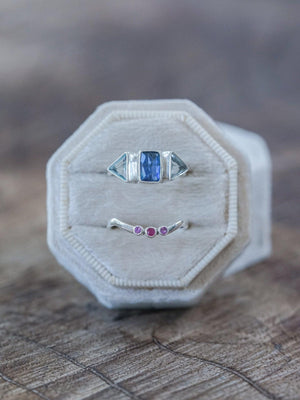 Kyanite Ring Set - Gardens of the Sun | Ethical Jewelry