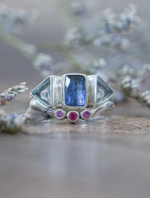 Kyanite Ring Set - Gardens of the Sun | Ethical Jewelry
