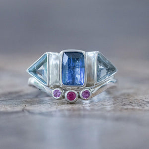 Kyanite Ring Set - Gardens of the Sun | Ethical Jewelry