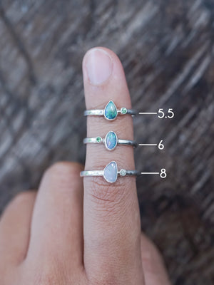 Opal and Garnet Ring - Gardens of the Sun | Ethical Jewelry