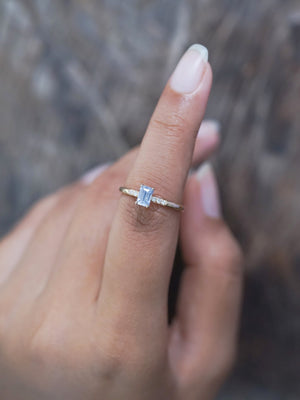 Lavender Sapphire and Diamond Ring in Ethical Gold - Gardens of the Sun | Ethical Jewelry