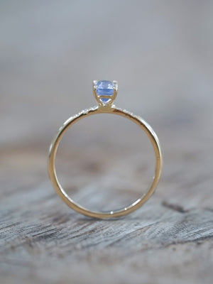 Lavender Sapphire and Diamond Ring in Ethical Gold - Gardens of the Sun | Ethical Jewelry