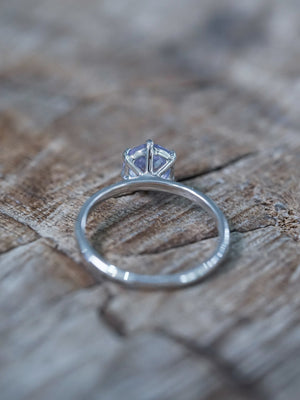 Lavender Sapphire Ring in White Gold - Gardens of the Sun | Ethical Jewelry