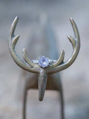 Lavender Sapphire Ring in White Gold - Gardens of the Sun | Ethical Jewelry