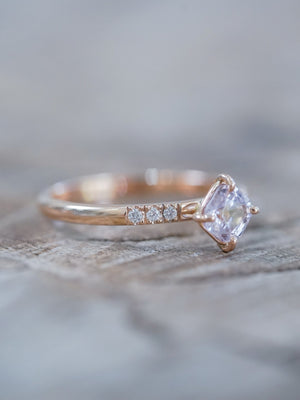 Lavender Spinel Ring in Eco Rose Gold - Gardens of the Sun | Ethical Jewelry