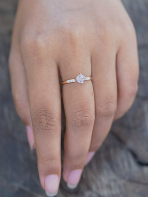 Lavender Spinel Ring in Eco Rose Gold - Gardens of the Sun | Ethical Jewelry