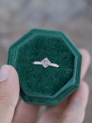 Lavender Spinel Ring in Eco Rose Gold - Gardens of the Sun | Ethical Jewelry