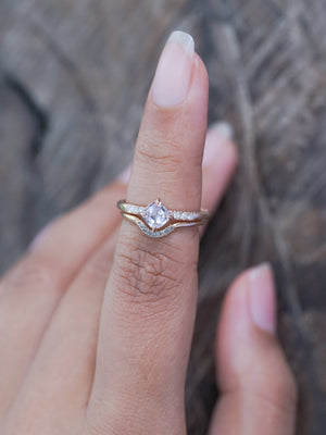 Lavender Spinel Ring in Eco Rose Gold - Gardens of the Sun | Ethical Jewelry