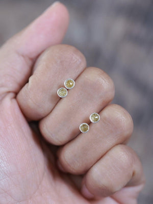 Lemon Quartz Disco Ball Earrings - Gardens of the Sun | Ethical Jewelry