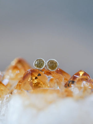 Lemon Quartz Disco Ball Earrings - Gardens of the Sun | Ethical Jewelry