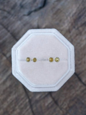 Lemon Quartz Disco Ball Earrings - Gardens of the Sun | Ethical Jewelry