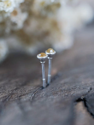 Lemon Quartz Disco Ball Earrings - Gardens of the Sun | Ethical Jewelry