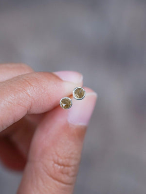 Lemon Quartz Disco Ball Earrings - Gardens of the Sun | Ethical Jewelry