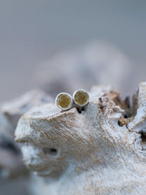 Lemon Quartz Disco Ball Earrings - Gardens of the Sun | Ethical Jewelry