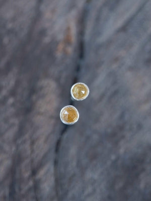 Lemon Quartz Disco Ball Earrings - Gardens of the Sun | Ethical Jewelry
