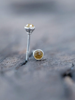 Lemon Quartz Disco Ball Earrings - Gardens of the Sun | Ethical Jewelry