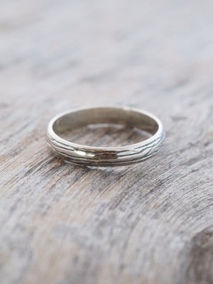 Lines Wedding Band in Silver - Gardens of the Sun | Ethical Jewelry