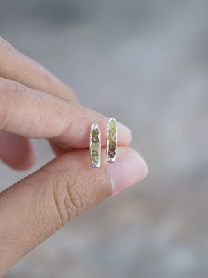 Mali Garnet Earrings with Hidden Gems - Gardens of the Sun | Ethical Jewelry