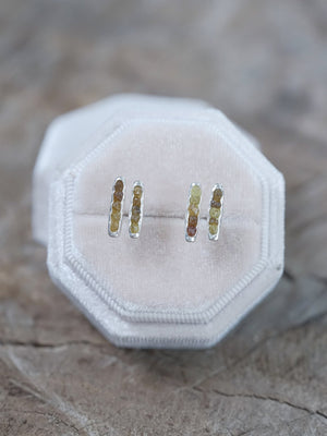 Mali Garnet Earrings with Hidden Gems - Gardens of the Sun | Ethical Jewelry