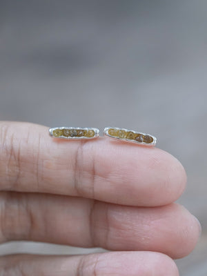 Mali Garnet Earrings with Hidden Gems - Gardens of the Sun | Ethical Jewelry