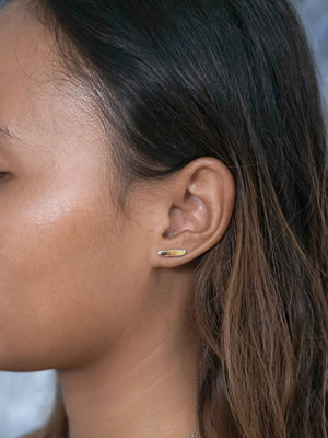 Mali Garnet Earrings with Hidden Gems - Gardens of the Sun | Ethical Jewelry