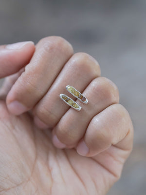 Mali Garnet Earrings with Hidden Gems - Gardens of the Sun | Ethical Jewelry