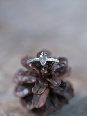 Marquise Aquamarine Ring - Gardens of the Sun | Ethical Jewelry