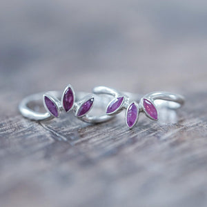 Marquise Ruby Crown Ring - Gardens of the Sun | Ethical Jewelry