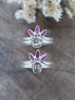 Marquise Ruby Crown Ring - Gardens of the Sun | Ethical Jewelry