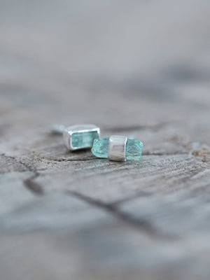 Mismatched Emerald Crystal Earrings - Gardens of the Sun | Ethical Jewelry