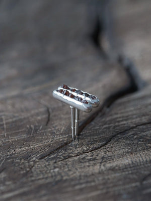 Montana Garnet Earrings with Hidden Gems - Gardens of the Sun | Ethical Jewelry