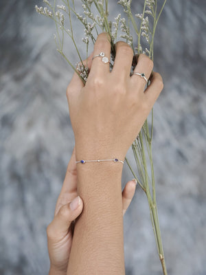 Moon and Back Moonstone and Aquamarine Ring - Gardens of the Sun | Ethical Jewelry