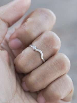 Moonstone Satellite Stacking Band - Gardens of the Sun | Ethical Jewelry