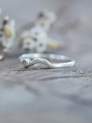 Moonstone Satellite Stacking Band - Gardens of the Sun | Ethical Jewelry