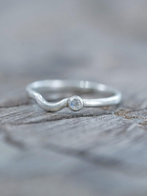 Moonstone Satellite Stacking Band - Gardens of the Sun | Ethical Jewelry