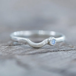 Moonstone Satellite Stacking Band - Gardens of the Sun | Ethical Jewelry