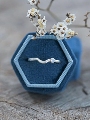 Moonstone Satellite Stacking Band - Gardens of the Sun | Ethical Jewelry