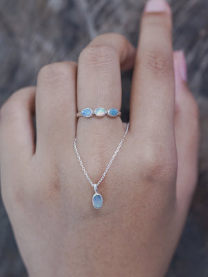 Multi Opal Ring in Silver - Gardens of the Sun | Ethical Jewelry