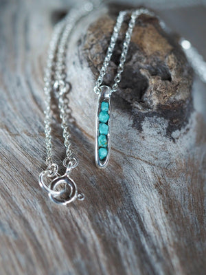 Nevada Turquoise Necklace with Hidden Gems - Gardens of the Sun | Ethical Jewelry